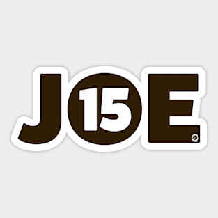 Cleveland Browns QB Joe 15 Brown Sticker